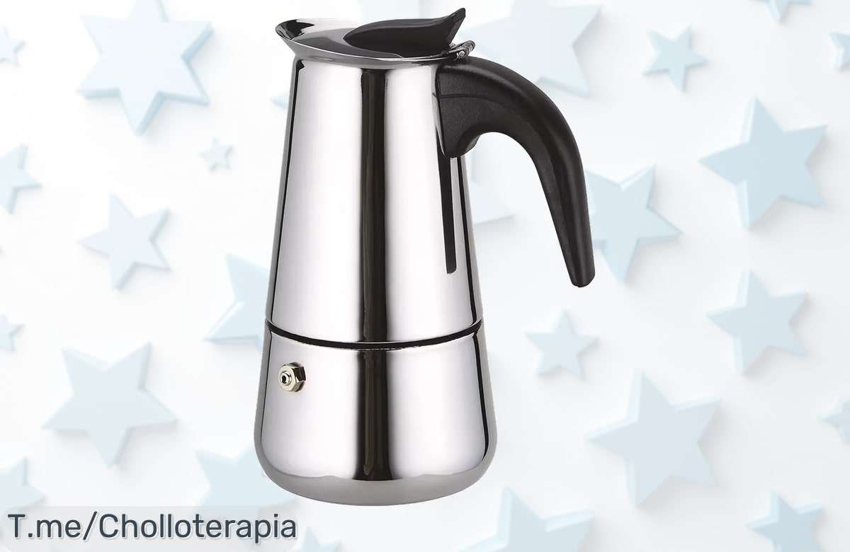 Transforma tu café con la Cafetera Italiana de Acero: espresso perfecto para 2 a 12 tazas, super chollo en oferta limitada ¡Compra ya y disfruta un sabor nunca visto!