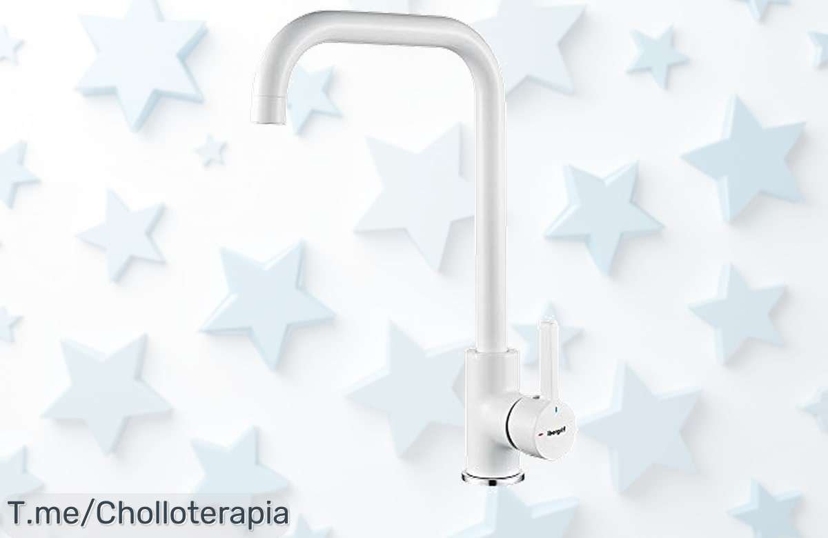 Transforma tu cocina con el Grifo Ibergrif M22105W: diseño moderno y ahorro energético, aprovecha este super chollo antes de que se acabe. ¡Compra ahora!