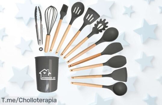 Transforma tu cocina con el Set de Utensilios Ecológicos de Silicona, aprovecha este chollo único y compra ya antes que se acabe esta oferta increíble