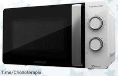 Transforma tu cocina con el microondas Cecotec Proclean 3010, ¡un ofertón único que no podrás dejar pasar! Rápido y eficiente, solo por tiempo limitado