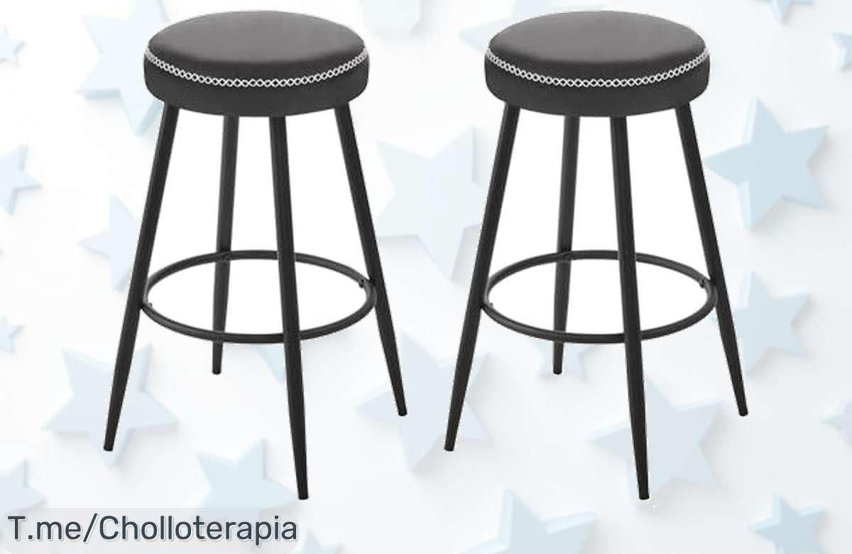 Transforma tu cocina con el super chollo de taburetes vintage: comodidad única y diseño encantador a precio loco. ¡Compra ahora antes que se agoten!