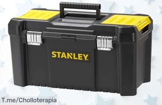 Transforma tu desorden en orden con la caja de herramientas STANLEY: cierre metálico duradero y bandeja extraíble, ¡super chollo por tiempo limitado! Asegura el tuyo ya