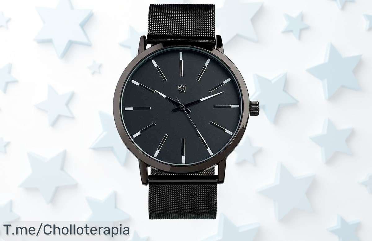 Transforma tu estilo diario con el reloj de pulsera malla y correa intercambiable, ¡un ofertón nunca visto! Aprovecha este super chollo antes que se agote.