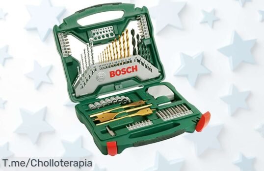 Transforma tu forma de trabajar con el set de brocas y puntas Bosch, ¡70 utensilios en un maletín práctico! Aprovecha este super chollo antes que se agote