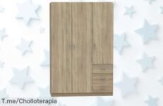 Transforma tu hogar con el armario de tus sueños: 3 puertas y 3 cajones en roble, ¡un super chollo a un precio de ganga! Oferta única limitada, hazlo tuyo ahora