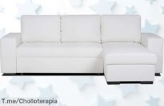 Transforma tu hogar con el chaise longue reversible HARRY en piel sintética, una oferta limitada que no puedes dejar pasar ¡Cómpralo ya y disfruta de un super chollo!