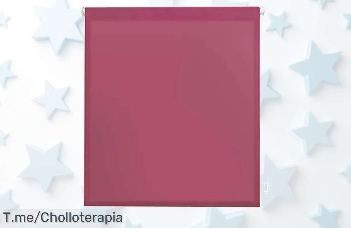 Transforma tu hogar con el estor enrollable Easyfix en fucsia, instalación exprés sin herramientas y limpieza sencilla. ¡Aprovecha este ofertón antes de que se agote!