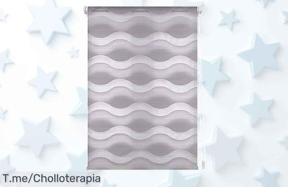 Transforma tu hogar con el estor enrollable Noche y Día, instalación fácil y limpieza sencilla, aprovecha este super chollo antes de que se acabe esta oferta única.