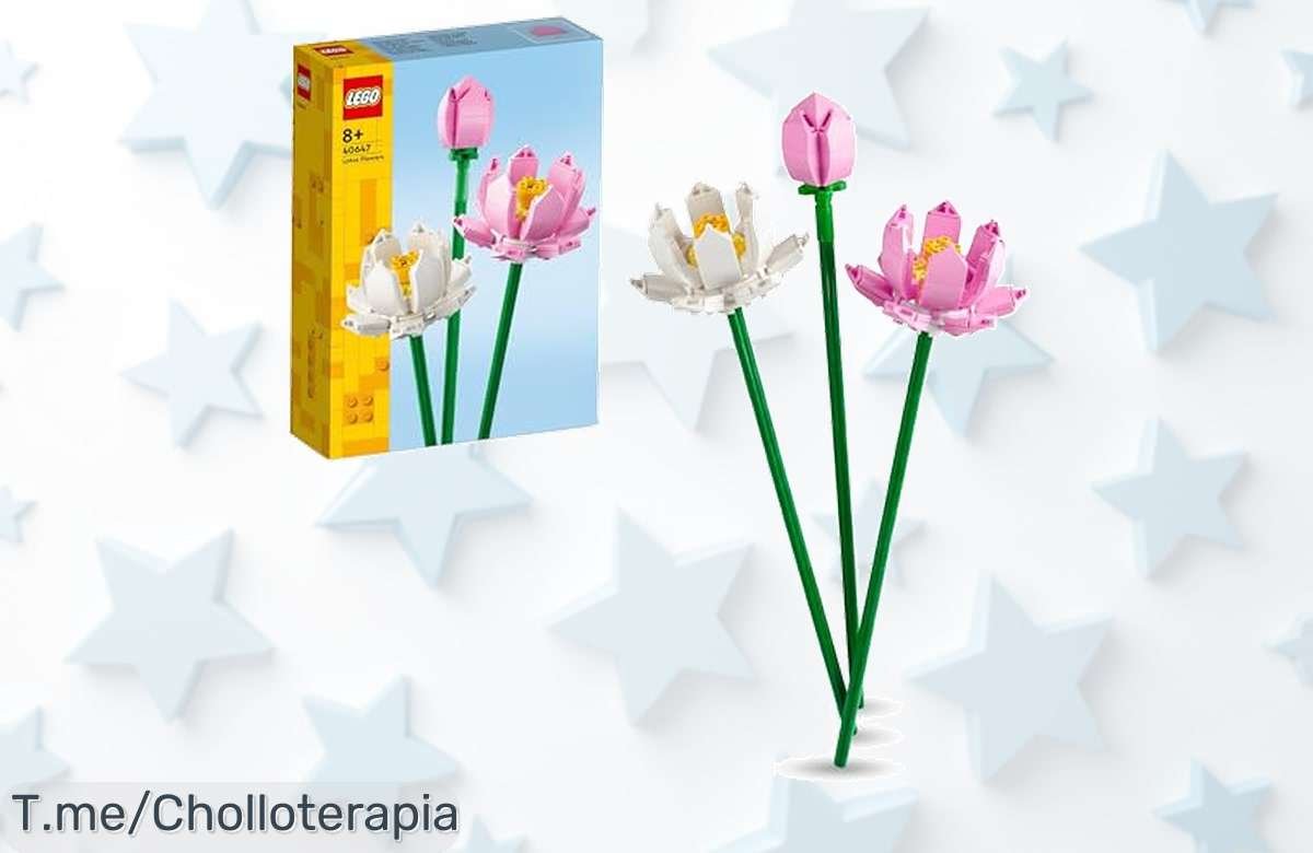Transforma tu hogar con el super chollo de Maqueta LEGO Flores de Loto, ¡diversión y originalidad aseguradas! No esperes más, la oferta es limitada, ¡compra ya!