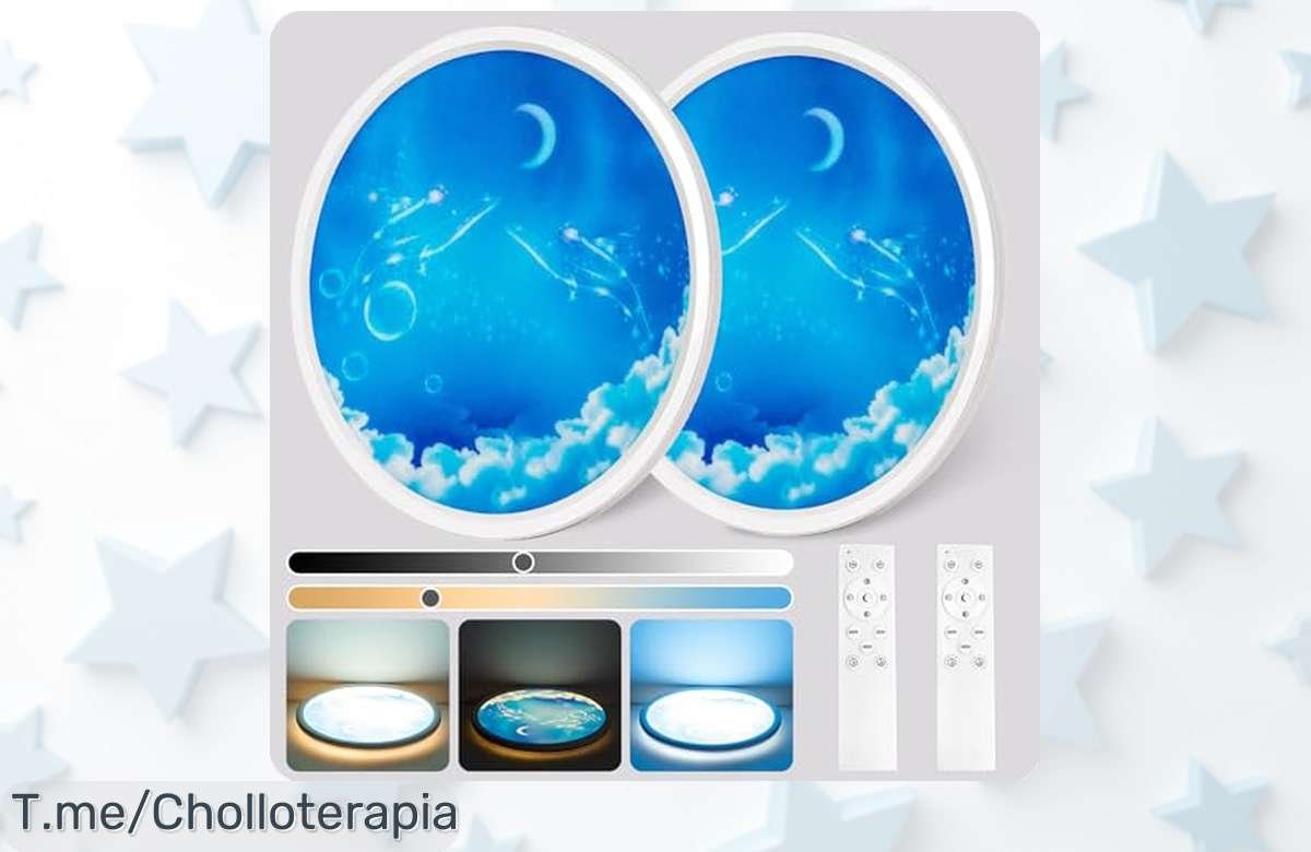 Transforma tu hogar con la Lámpara Techo Regulable de Luna en un super chollo: pack de 2 con mando a distancia. ¡Aprovecha el ofertón y compra ya antes que se acabe!