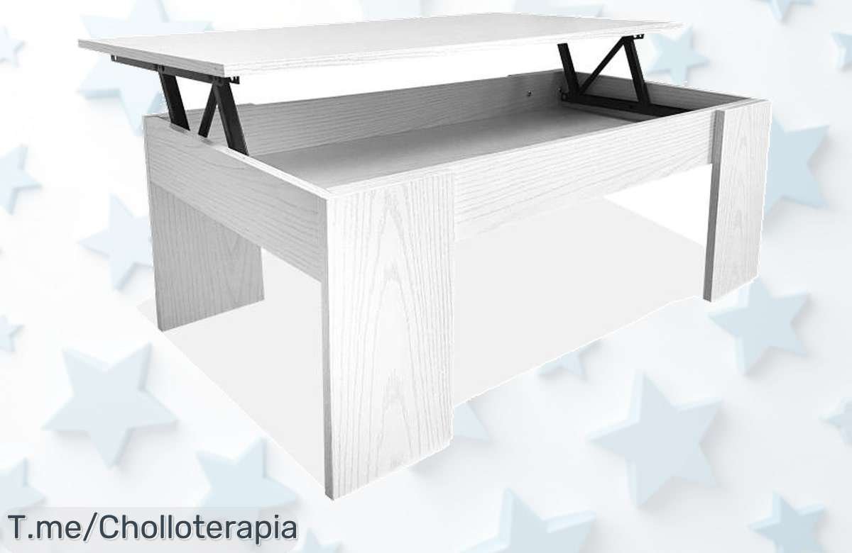 Transforma tu hogar con la Mesa de Centro Elevable Nyana Home, almacenaje oculto y un precio loco. ¡Aprovecha este super chollo antes que se agote!