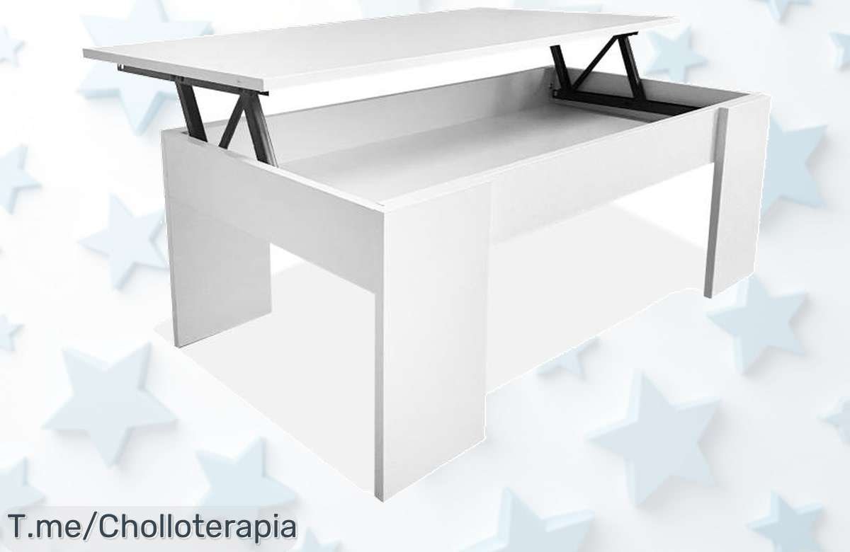 Transforma tu hogar con la mesa de centro elevable Nyana Home, un super chollo que mejora tu espacio y organiza todo. Oferta increíble limitada, ¡hazla tuya ya!