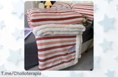 Transforma tu hogar con nuestra Manta Reversible de Sherpa: suavidad inigualable y abrigo total Aprovecha este ofertón único, ¡compra ya antes de que se agote!