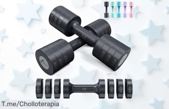 Transforma tu hogar en un gimnasio con las mancuernas ajustables 6 en 1 a precio loco: entrena todo tu cuerpo y ahorra espacio, ¡compra ya antes de que se agoten!