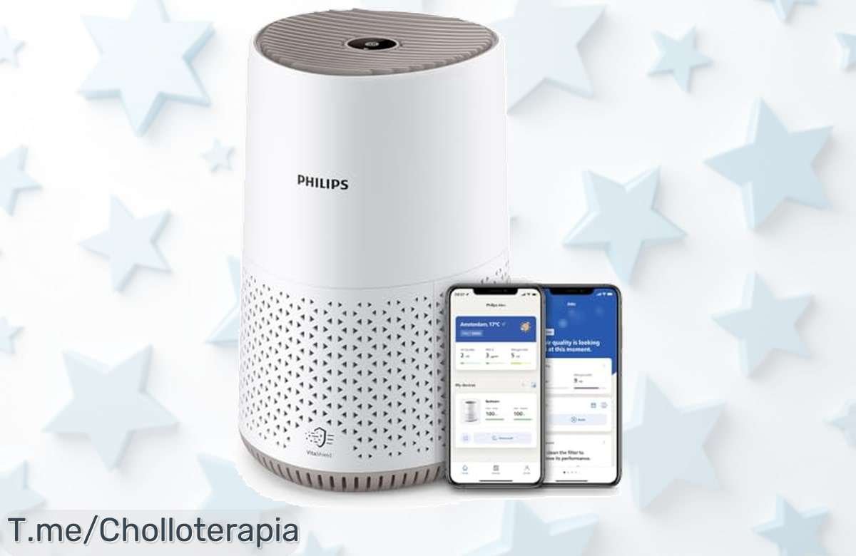 Transforma tu hogar en un oasis saludable al instante con el Philips Purificador 600, atrapa virus y alérgenos. ¡No te pierdas este ofertón limitado!