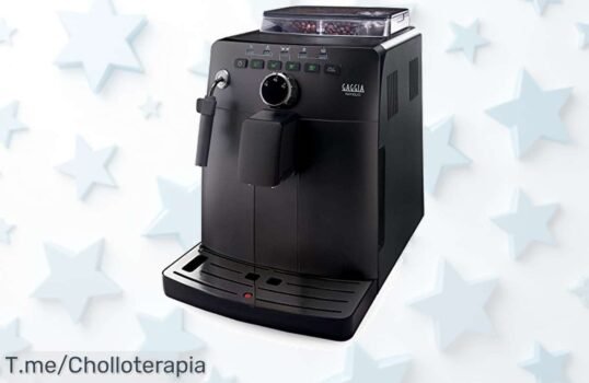 Transforma tu hogar en una cafetería con la Gaggia Naviglio Black, café recién molido al instante y cappuccinos de calidad profesional ¡No te pierdas este super chollo limitado!