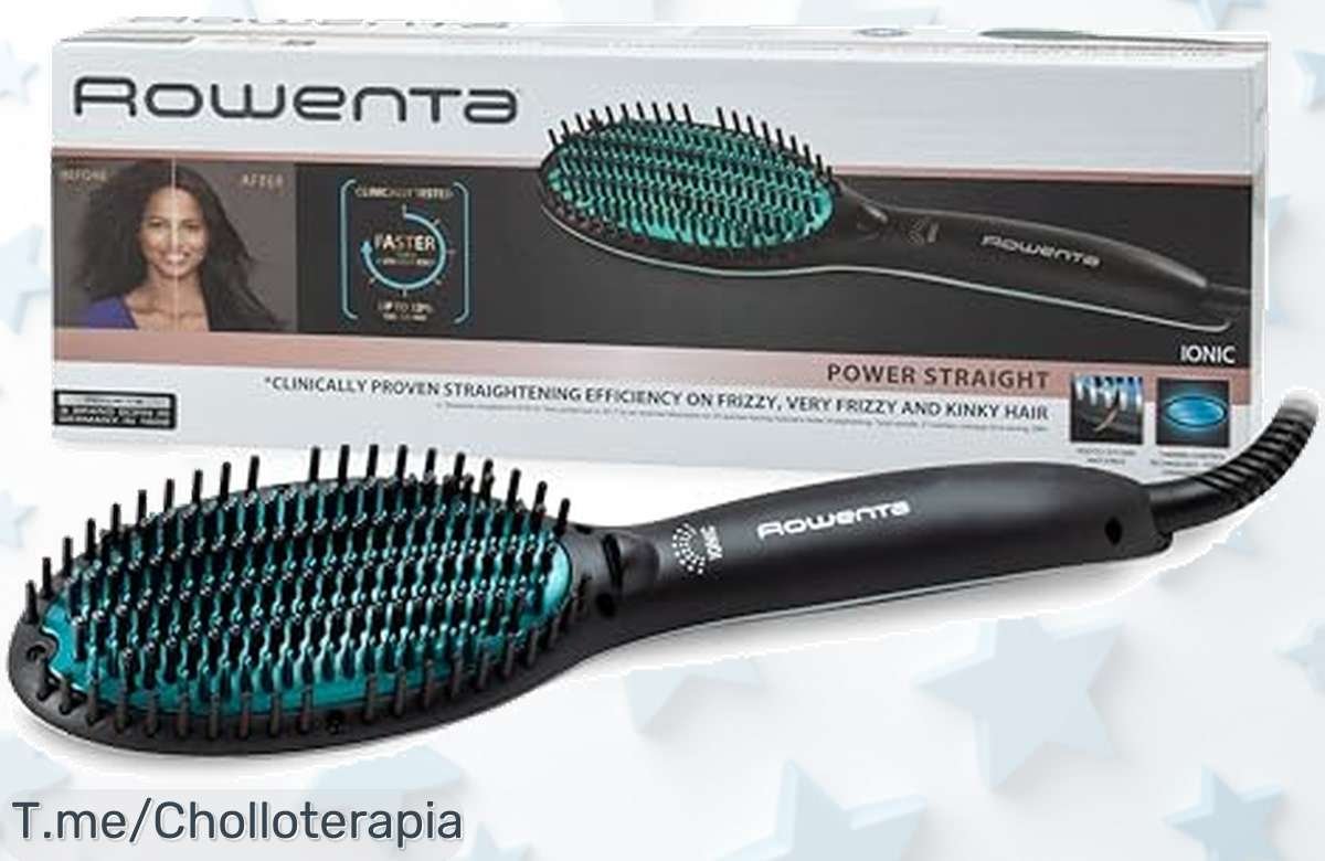 Transforma tu look con el cepillo alisador Rowenta: alisa tu pelo en minutos y di adiós al frizz. ¡Aprovecha este ofertón exclusivo antes de que se agote!