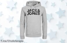 Transforma tu look con la sudadera Jack & Jones y su bolso frontal, ¡ofertón nunca visto! Aprovéchate de este precio loco antes que se acabe, actúa ya