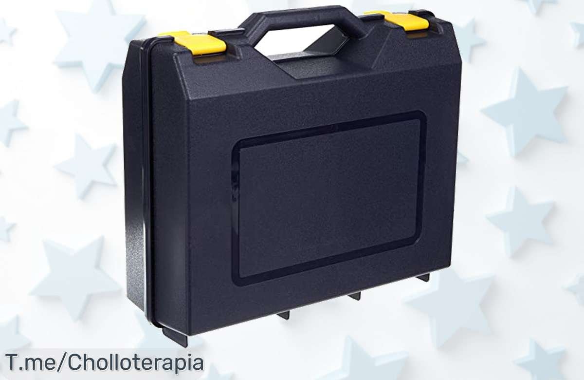 Transforma tu manera de trabajar con la maleta de herramientas eléctricas Tayg en azul oscuro, ultra resistente y versátil. ¡Aprovecha este super chollo antes que se agote!