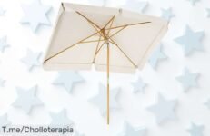 Transforma tu patio en un oasis este verano con la sombrilla SONGMICS: inclinable, robusta y a un precio loco ¡No dejes pasar esta oferta increíble!