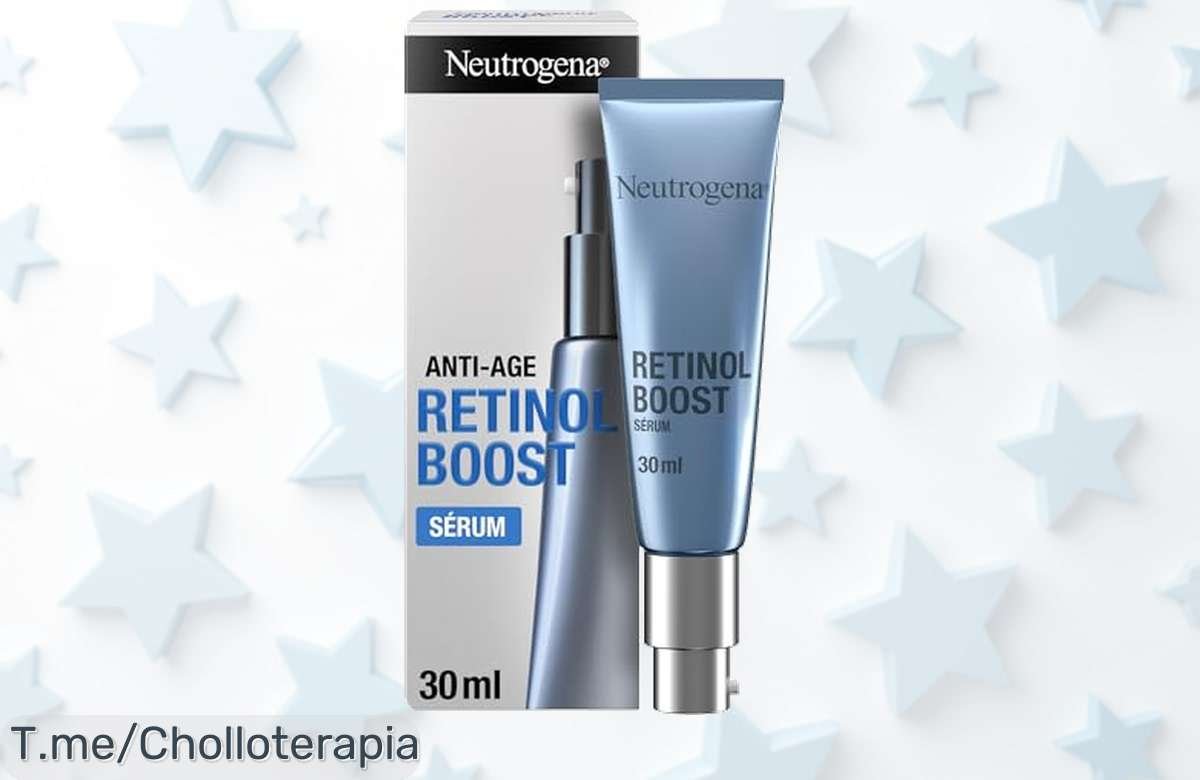 Transforma tu piel con Neutrogena AntiAge Retinol Boost Serum, reduce arrugas y manchas en más de un 40%, ¡aprovecha este super chollo antes que se agote!