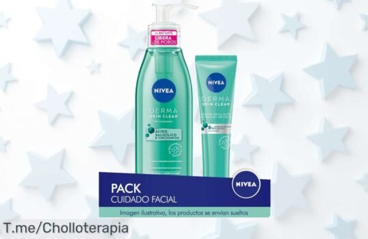 Transforma tu piel con el pack ahorro NIVEA Derma Skin: exfoliante y gel limpiador facial en un super chollo, ¡solo por tiempo limitado! ¡Actúa ya y deslumbra con tu belleza!