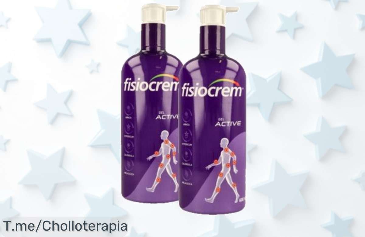 Transforma tu rutina con el pack 2x FISIOCREM GEL ACTIVE, alivia tus músculos y ligamentos al instante con un precio loco. ¡Aprovecha esta oferta limitada ya!