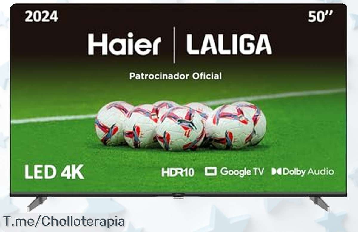 Transforma tu sala con la Haier Direct LED 4K UHD de 50, un super chollo que trae el cine a casa. ¡No pierdas esta oferta limitada y llévatela hoy mismo!