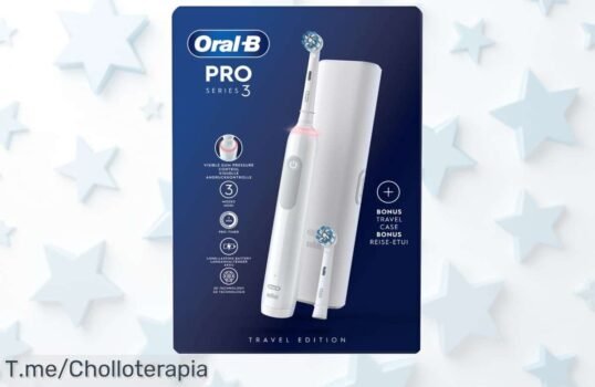 Transforma tu sonrisa con el Cepillo Eléctrico Oral-B Pro Series 3: Tecnología única para dientes brillantes a un precio loco ¡Oferta limitada, compra ya y deslumbra!