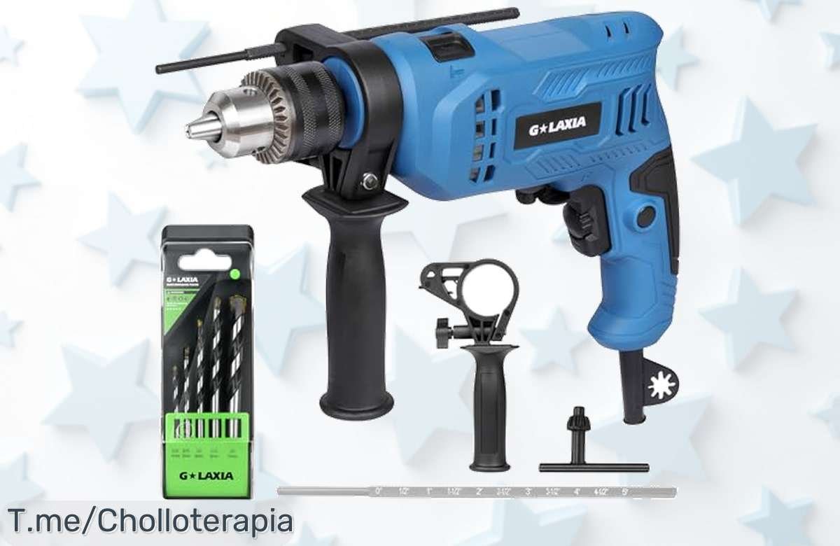 Transforma tu trabajo con el Taladro Percutor G LAXIA a un precio loco, 2 en 1 y hasta 3000 RPM. ¡No dejes escapar este ofertón único, actúa ya antes que se agote!