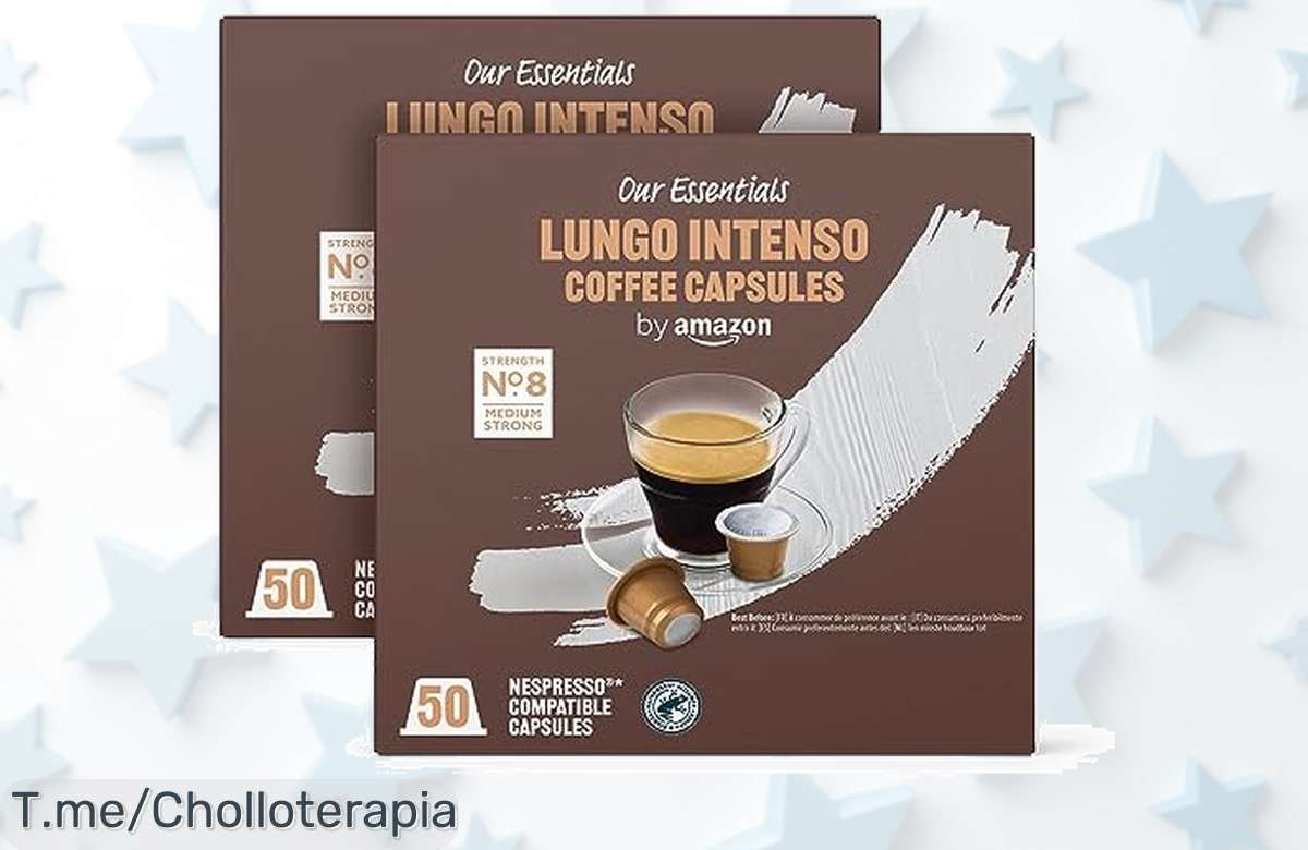 Transforma tus mañanas con nuestro café Lungo Intenso: sabor a nuez y avellana, pack de 100 unidades en precio loco. ¡Aprovecha este ofertón antes que se agoten!