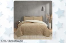 Transforma tus noches con el edredón invierno sherpa extra grueso, suavidad y calidez a un precio loco ¡No dejes pasar este ofertón y compra ya antes de que se agote!