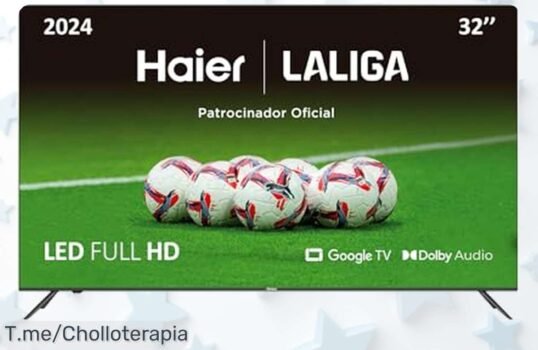 Transforma tus noches de cine con el SmartTV Haier a precio loco: Full HD, sonido Dolby y control por voz ¡Apresúrate, esta oferta nunca vista es limitada!