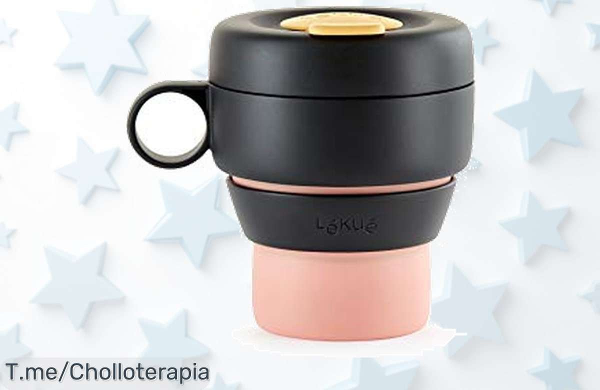 ¡Transforma tus pausas con la taza colapsable mug to go en coral! Hermética y reutilizable, disfruta tu café sin preocupaciones. ¡Aprovecha este super chollo antes que se agote!