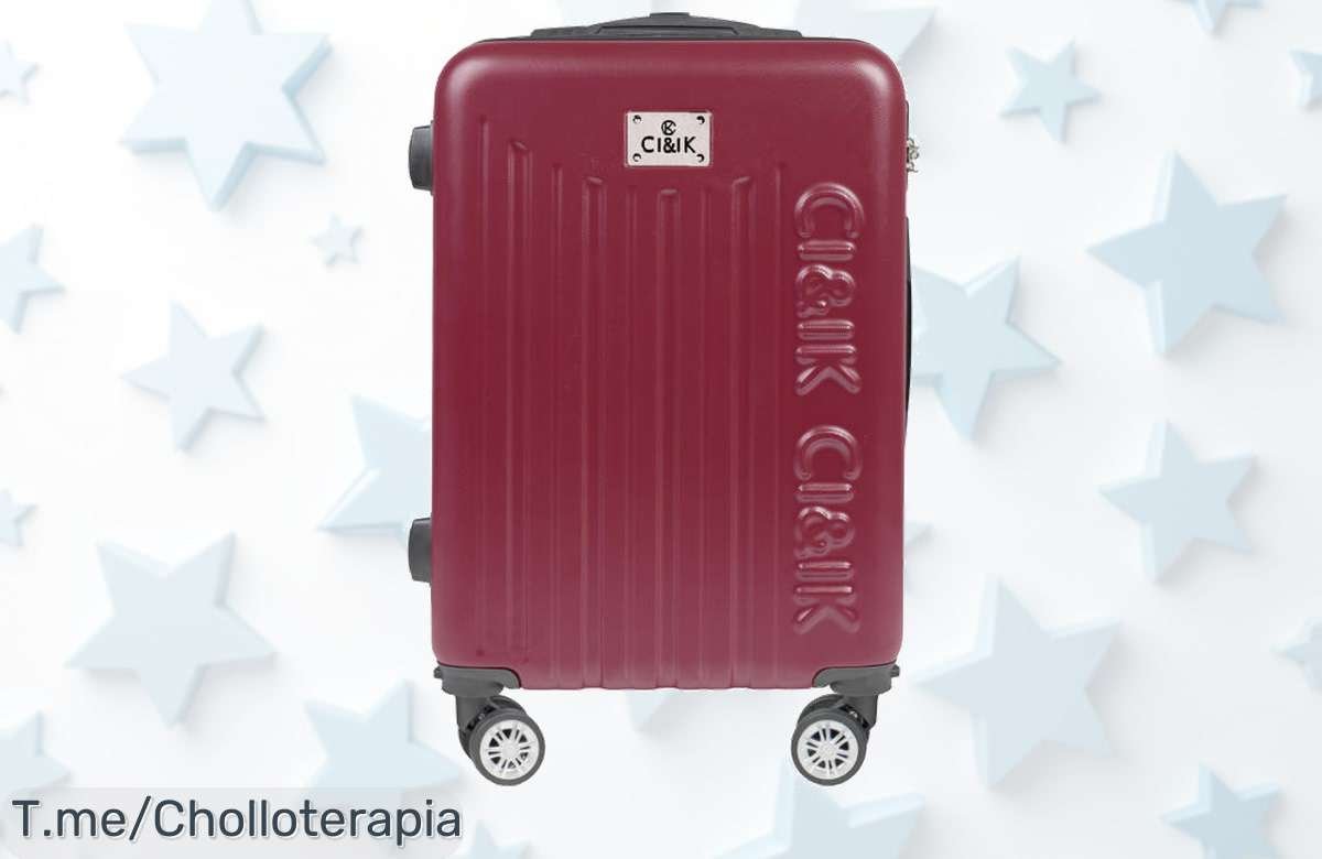 Transforma tus viajes con nuestra maleta cabina ABS: ¡ruedas 360º y 13 colores únicos! No pierdas esta oferta única, compra ahora antes de que se agoten.