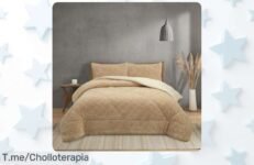 Abrígate con el Edredón Invierno Sherpa Extra Grueso a un precio loco y disfruta de su suavidad que te abrazará en las noches frías ¡No esperes más, esta oferta es limitada!