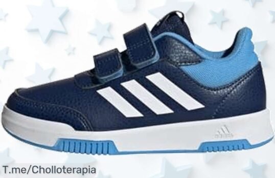 Adidas Tensaur Hook and Loop: ¡Zapatillas Unisex para Niños en Dark Blue White a un precio loco! Cierre autoadherente y suela que no deja marcas, oferta limitada, ¡compra ya antes de que se acaben!