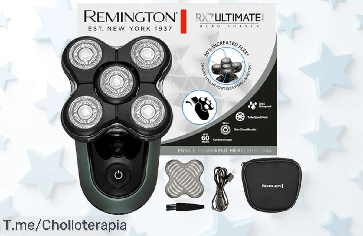 Afeítate al instante con Remington XR1600: libertad de 60 minutos y Turbo Boost. No te pierdas este ofertón único, ¡compra ahora o nunca!