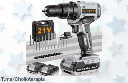 Aprovecha el Ofertón del Taladro Percutor a Batería JYGMPRO con 42Nm de poder y 14 accesorios, solo por tiempo limitado ¡Hazlo tuyo antes que se agote!