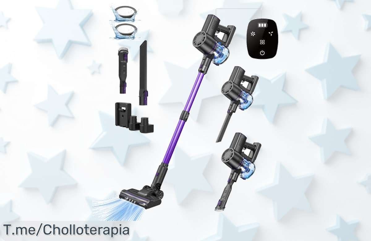Aprovecha el ofertón de la Aspiradora sin Cable 3en1: ¡Potente succión y batería duradera para un hogar impecable! Compra ya antes que se agoten y disfruta del precio loco.