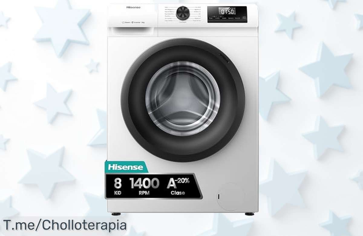 Aprovecha el ofertón de la lavadora Hisense WF1Q8041BW que elimina bacterias y alérgenos, disfruta de ropa fresca rápido. ¡Compra ahora antes que se agoten!
