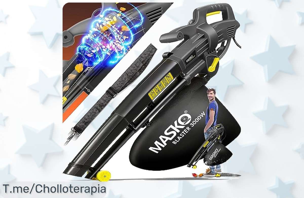 Aprovecha el ofertón del aspirador de hojas 3 en 1 con 3000W de succión y triturador incluido, ¡es tu super chollo para una limpieza impecable! Compra ya antes que se agote.