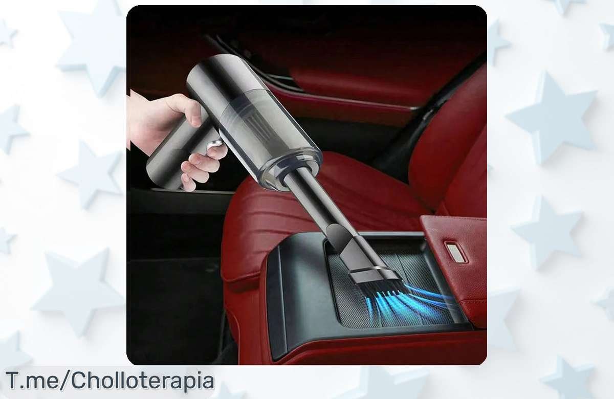 Aspiradora 3 en 1 con carga USB a precio loco, limpia tu hogar y auto fácil y rápido. ¡No dejes pasar este ofertón, compra ahora antes que se acabe!