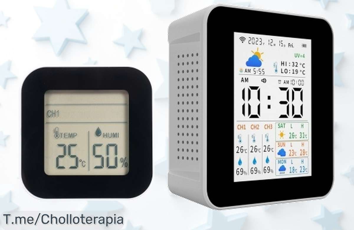 Atrapa el clima y controla tu hogar con la estación meteorológica Tuya, ¡ofertón único a precio loco! No dejes pasar esta oportunidad limitada y hazte con ella ya.