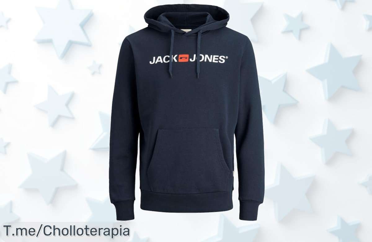 Atrapa el frío con estilo: Sudadera Jack & Jones ultra suave a precio loco, ¡la moda casual que necesitas! No dejes pasar este chollo único, compra ya antes de que se agote.