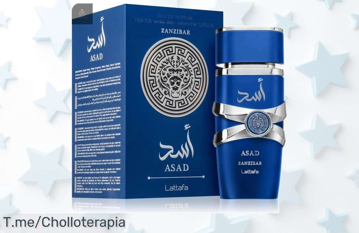 Atrapa el lujo con Asad Zanzíbar, el perfume irresistible que te hará destacar. Super chollo de 100ml, ¡ofertón limitado! Compra ya y siente la magia cada día.
