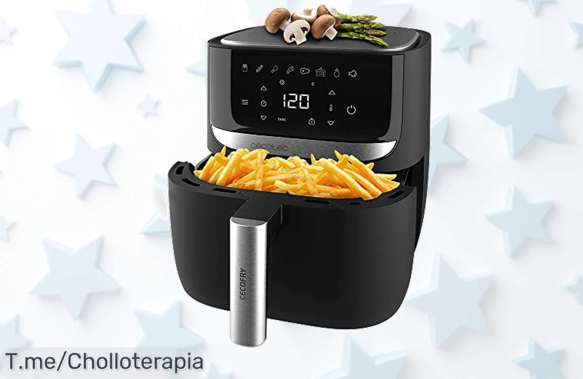 Atrapa el ofertón del año: Freidora Cecotec de aire caliente con báscula ¡Cocina sano con solo una cucharada! No te quedes sin la tuya, compra antes que se agote.