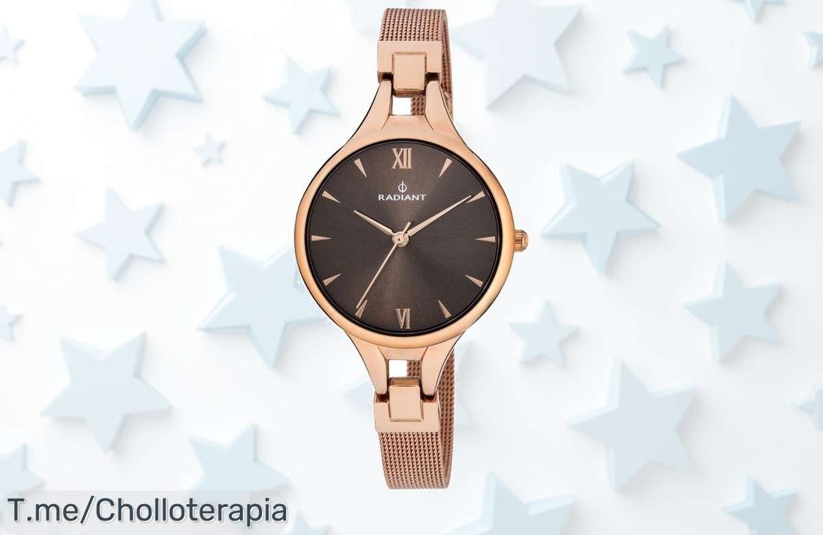 Atrapa el tiempo con el Radiant Reloj Mujer, elegancia y precisión en cada tic-tac. ¡Super chollo limitado para que brilles! No te quedes sin el tuyo ahora mismo.