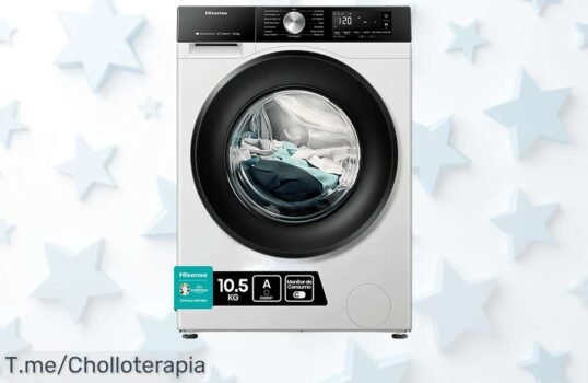 Atrapa este ofertón: Lavadora Hisense de 10 kg con WiFi y 19 programas ¡Tu ropa limpia al instante! No dejes escapar este precio loco, compra ahora antes que se acabe