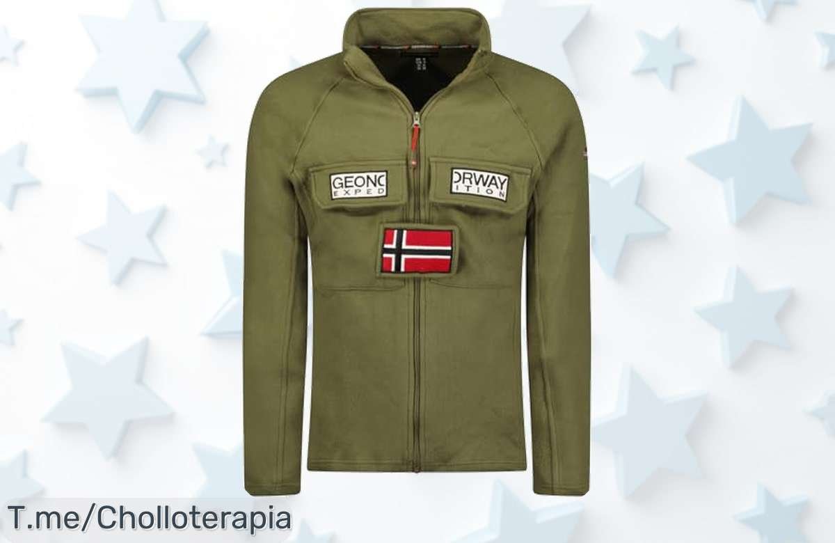Atrapa este ofertón: Suéter Geographical Norway Tantouna en kaki, fácil de lavar y perfecto para todo. ¡No te quedes sin el tuyo, oferta limitada que vuela!